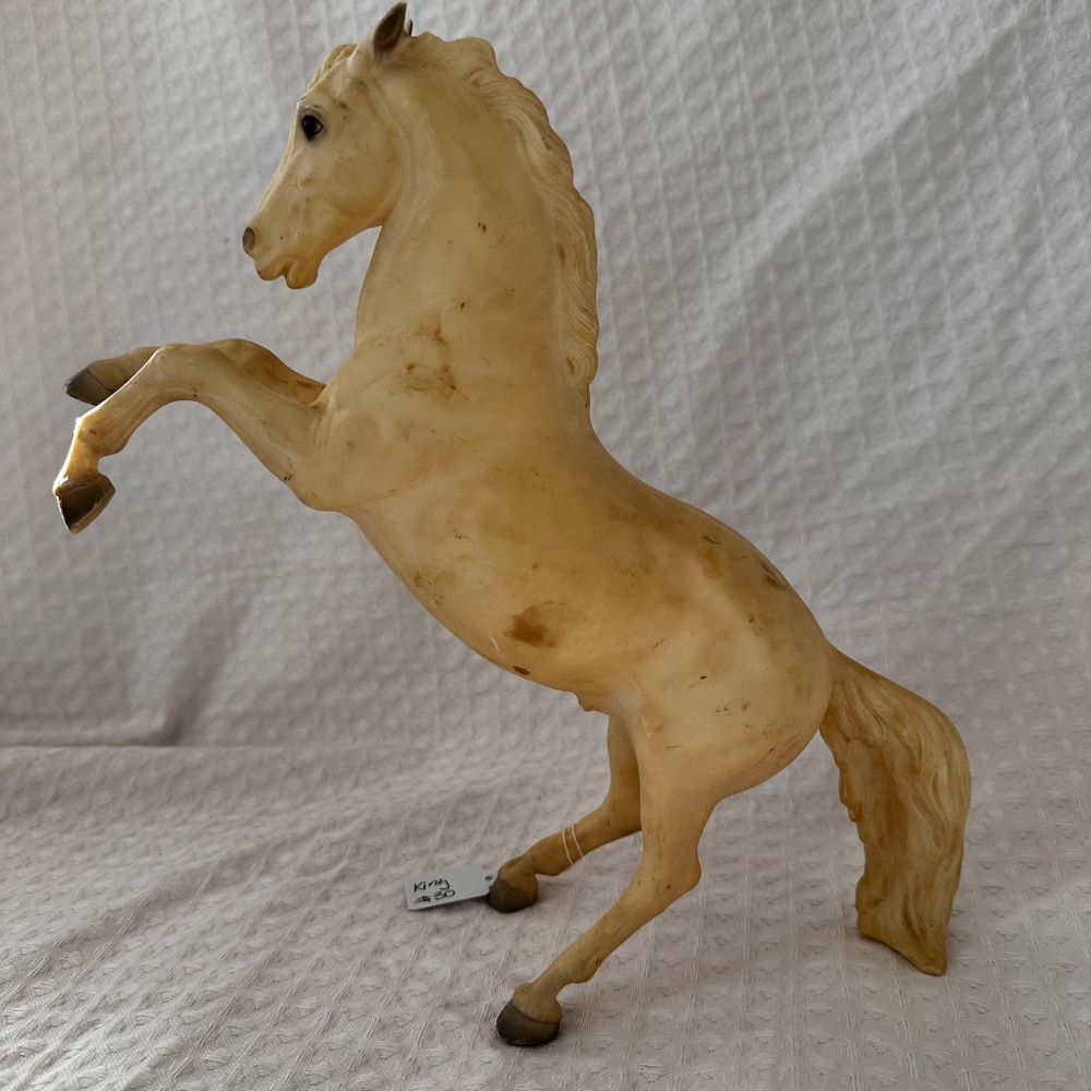 Vintage Breyer #30 King Fighting Stallion Alabaster Lippizan - Picture 5 of 15